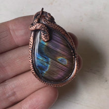 Load and play video in Gallery viewer, Purple Labradorite Necklace #7 - Ready to Ship
