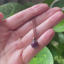 Load and play video in Gallery viewer, Amethyst Mini Moon Necklace #2
