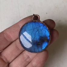 Load and play video in Gallery viewer, Labradorite Blue Moon Necklace #3
