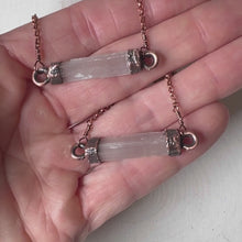 Load and play video in Gallery viewer, Selenite Mini Bar Necklace - Ready to Ship
