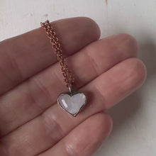 Load and play video in Gallery viewer, Rainbow Moonstone Heart Necklace #1- Ready to Ship

