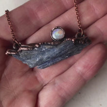 Load and play video in Gallery viewer, Morning Moonrise Necklace #3 - Ready to Ship
