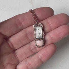Load and play video in Gallery viewer, Star Shine Necklace with Pink Opal - Ready to Ship
