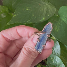 Load and play video in Gallery viewer, Blue Kyanite Ring (Size 8-8.25) - Ready to Ship
