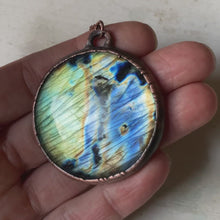 Load and play video in Gallery viewer, Labradorite Moon Necklace - Ready to Ship
