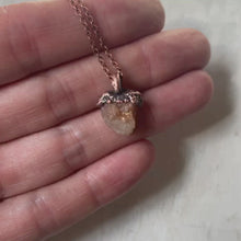 Load and play video in Gallery viewer, Small Raw Sunstone Necklace - Ready to Ship
