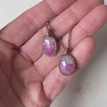 Load and play video in Gallery viewer, Pink Sapphire Necklace - Ready to Ship
