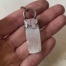 Load and play video in Gallery viewer, Selenite Necklace #2 - Ready to Ship
