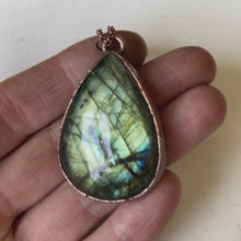 Load and play video in Gallery viewer, Labradorite Teardrop Necklace #2 - Ready to Ship
