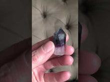 Load and play video in Gallery viewer, Fluorite Polished Point Necklace #1 - Equinox 2020
