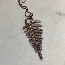 Load image into Gallery viewer, Electroformed Fern Necklace #2
