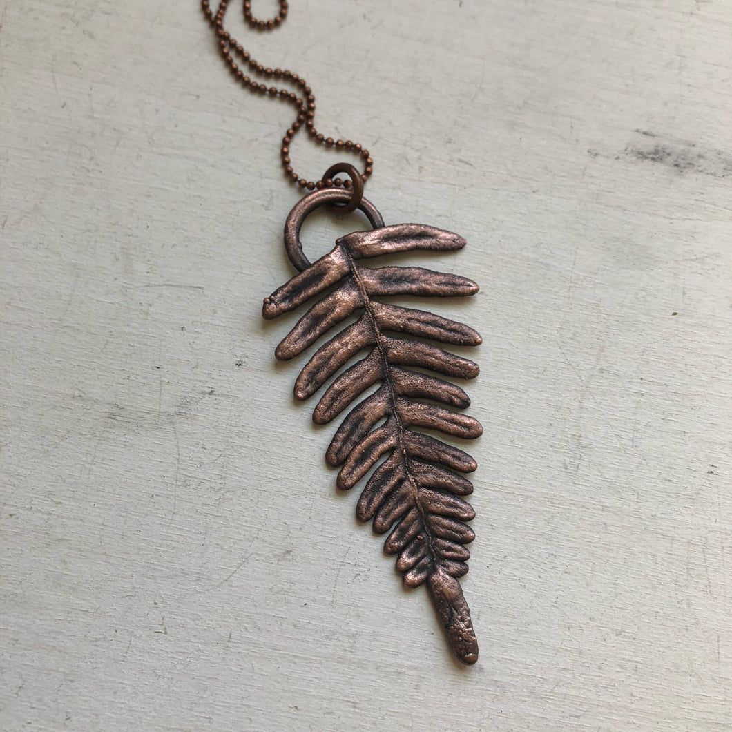 Electroformed Fern Necklace #2