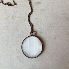 Load image into Gallery viewer, Selenite Full Moon Necklace - Ready to Ship
