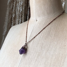 Load image into Gallery viewer, Raw Amethyst Point Necklace #2
