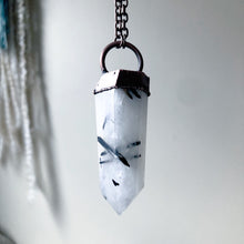 Load image into Gallery viewer, Tourmilinated Quartz Point Necklace #2
