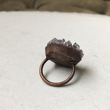 Load image into Gallery viewer, Raw Amethyst Cluster Druzy Ring (5/17 Update)
