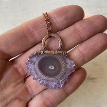 Load image into Gallery viewer, Amethyst Stalactite Slice Necklace #1 - Ready to Ship

