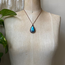 Load image into Gallery viewer, Labradorite Teardrop Necklace #1 - Ready to Ship
