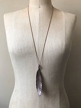 Load image into Gallery viewer, Electroformed Feather Necklace (Standard Style #2) - Moksha Collection
