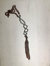 Load image into Gallery viewer, Electroformed Feather &amp; Amazonite Necklace #2 (Satya Collection)
