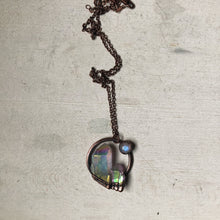 Load image into Gallery viewer, Angel Aura Cluster with Rainbow Moonstone Necklace  - Ready to Ship
