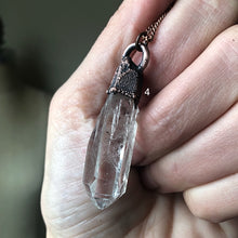 Load image into Gallery viewer, Raw Clear Quartz Point Necklace - Ready to Ship
