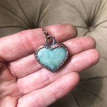Load image into Gallery viewer, Amazonite Heart Necklace #4
