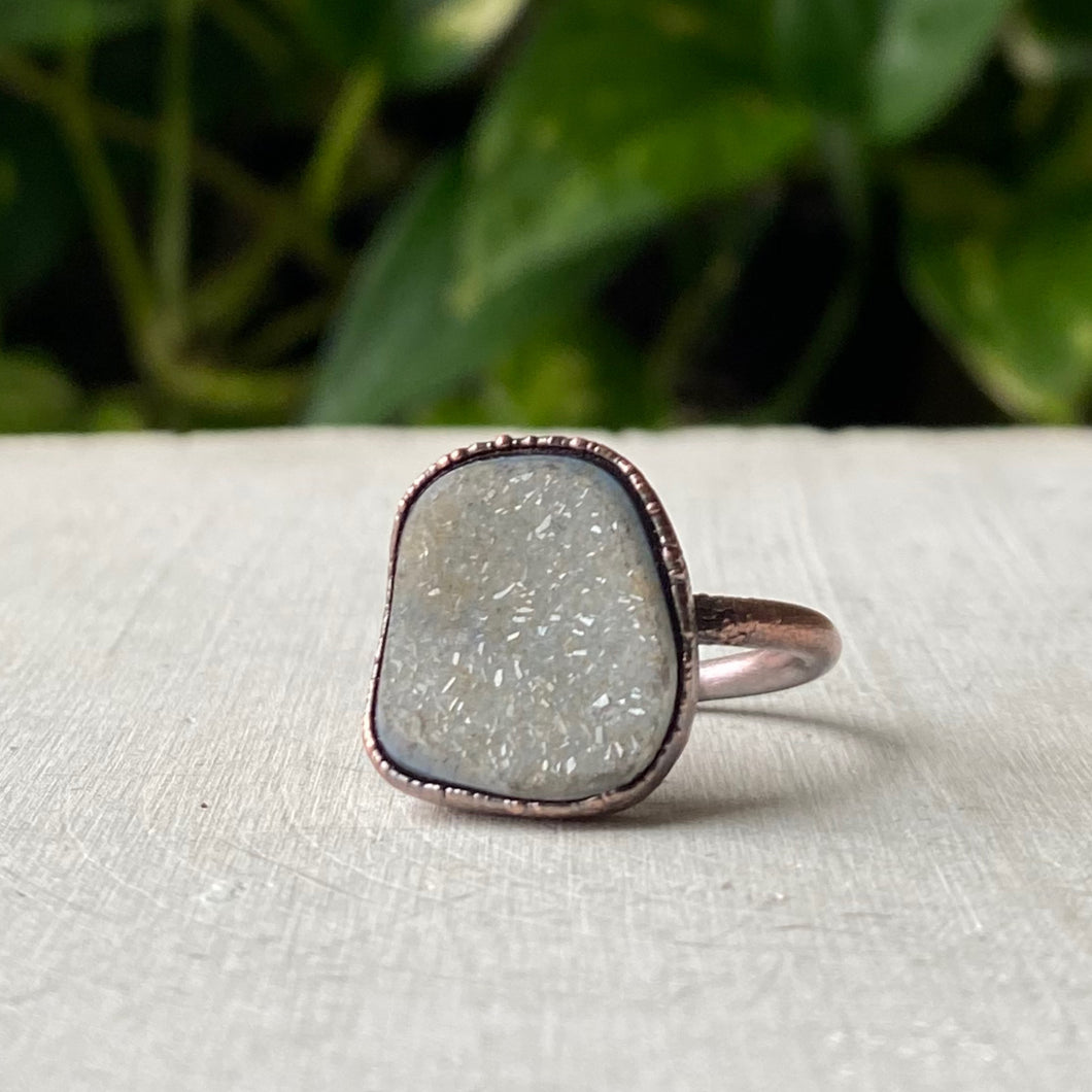 Druzy Portal of the Heart Ring #2 (Size 5.75) - Ready to Ship