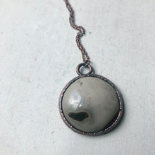 Load image into Gallery viewer, Polychrome Jasper Moon Necklace #10
