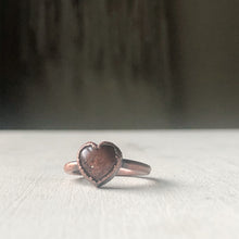 Load image into Gallery viewer, Sunstone Heart Ring - #3 (Size 7) - Ready to Ship
