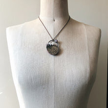 Load image into Gallery viewer, Golden Ammonite, Clear Quartz and Rainbow Moonstone Necklace #2A - Ready to Ship
