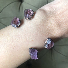 Load image into Gallery viewer, Raw Amethyst Chakra Cuff Bracelet - Ready to Ship

