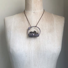 Load image into Gallery viewer, Smoky Quartz Cluster &amp; Rainbow Moonstone Necklace #5 - Ready to Ship
