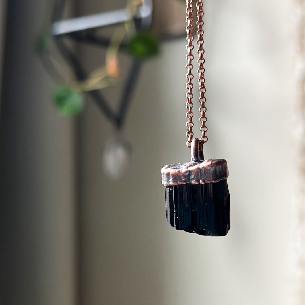 Black Tourmaline Necklace- Ready to Ship