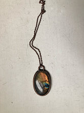 Load image into Gallery viewer, Large Labradorite Oval Necklace (Multi-Colored)- Ready to Ship
