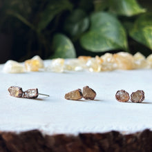 Load image into Gallery viewer, Raw Citrine Stud Earrings - Ready to Ship
