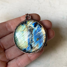 Load image into Gallery viewer, Labradorite Moon Necklace - Ready to Ship
