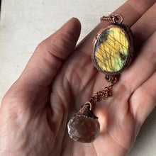 Load image into Gallery viewer, Small Sun Catcher with Labradorite Seer Stone #2 - Ready to Ship
