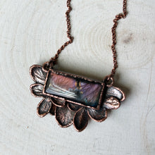 Load image into Gallery viewer, Hydrangea &amp; Labradorite “bloom” Necklace #1 - Ready to Ship
