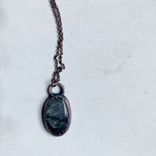Load image into Gallery viewer, Silver Obsidian Necklace #4
