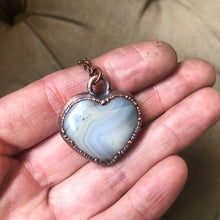 Load image into Gallery viewer, Botswana Agate Heart Necklace #1
