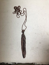 Load image into Gallery viewer, Electroformed Feather Necklace - Ready to Ship
