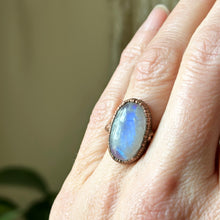 Load image into Gallery viewer, Rainbow Moonstone Ring (Size 5.5) - Ready to Ship
