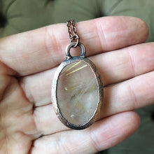 Load image into Gallery viewer, Rutile Quartz Oval Necklace #1 - Ready to Ship
