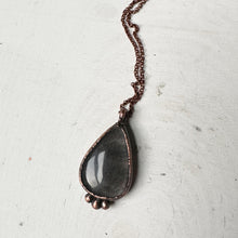 Load image into Gallery viewer, Silver Sheen Obsidian Necklace #1

