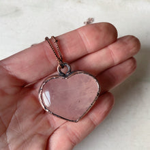 Load image into Gallery viewer, Rose Quartz Heart Necklace #2 - Ready to Ship
