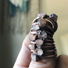 Load image into Gallery viewer, Raw Rutile Quartz Stacking Ring  - Ready to Ship
