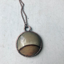 Load image into Gallery viewer, Polychrome Jasper Moon Necklace #8
