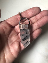 Load image into Gallery viewer, Tourmilinated Quartz Point Necklace #2 (Ready to Ship) - Darkness Calling Collection
