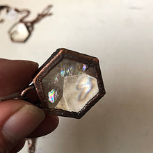 Load image into Gallery viewer, Clear Quartz Hexagon Necklace - Ready to Ship
